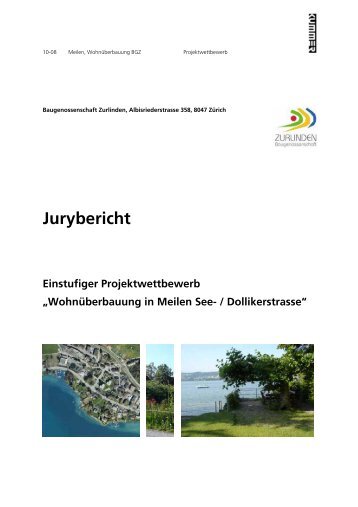 Vorwort Bericht - Baugenossenschaft Zurlinden