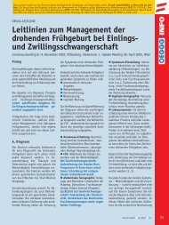 Leitlinien zum Management der drohenden Frühgeburt ... - Frauenarzt