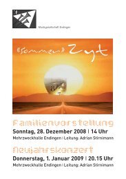 «Sommer» Zyt - Musikgesellschaft Endingen