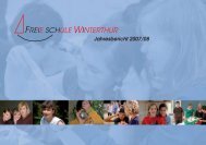 Jahresbericht Schuljahr 2007/2008 - Freie Schule Winterthur