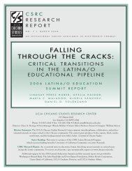 falling through the cracks - the UCLA Chicano Studies Research ...