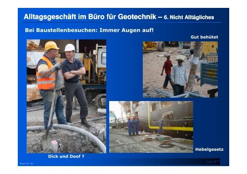 Alltagsgeschäft im Büro für Geotechnik - Statik - Bergische ...