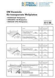 OW Formteile für transparente Wellplatten 17/1 SZ - GOTTRON + ...