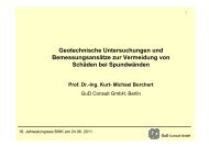 Geotechnische Untersuchung - BWK Berlin, Brandenburg