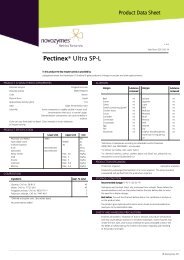 Pectinex® Ultra SP-L - Brenntag Specialties, Inc.