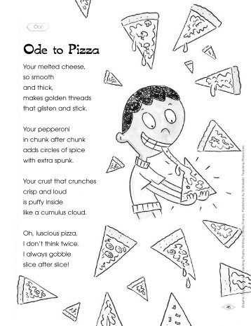 Ode to Pizza - Scholastic Store