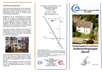 Flyer der Intensivgruppe Spunk - CJG Kinder- und Jugendhilfe St ...