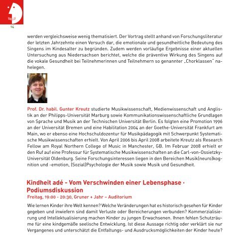 3. Kinderlied-Kongress vom 25.-27.9.09 in Hamburg