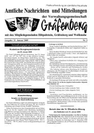 Ausgabe: 21. Januar 2009 Nr. 2 - Gräfenberg