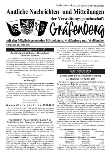 Amtsblatt Ausgabe 21/2011 - Hiltpoltstein