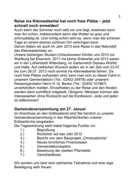 GEMEINDEBRIEF - Evangelische Kirchengemeinde Heinsberg