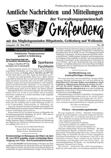 Ausgabe: 02. Mai 2012 Nr. 18 - Hiltpoltstein