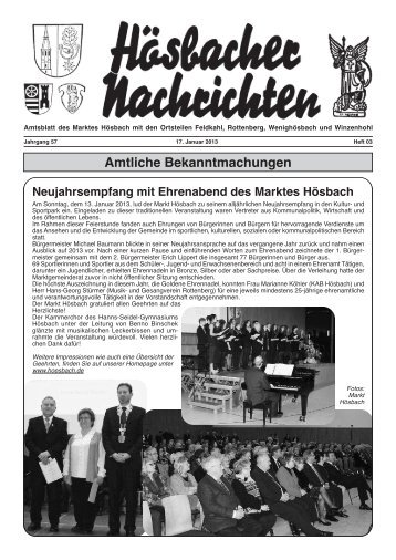 Amtliche Bekanntmachungen - Druckerei & Verlag Valentin Bilz GmbH
