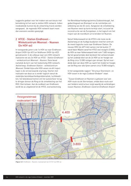 HOV Netwerk Zuidoost Brabant - Reizigersoverleg SRE