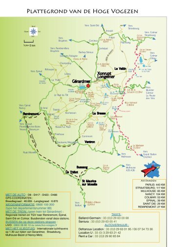 Plattegrond van de Hoge Vogezen - Office du tourisme de ...