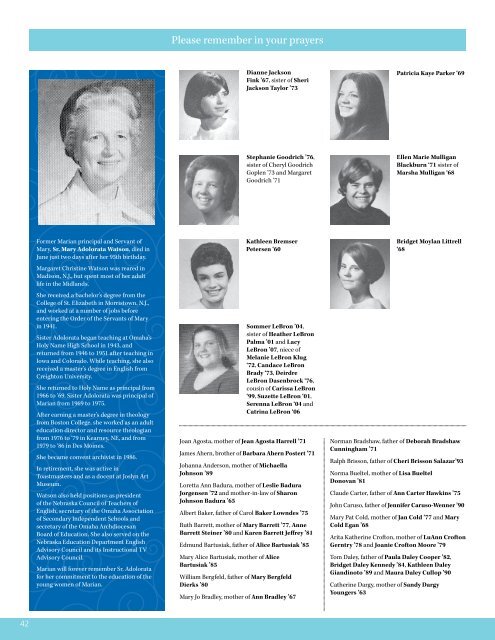 Marian Magazine - Marian High School