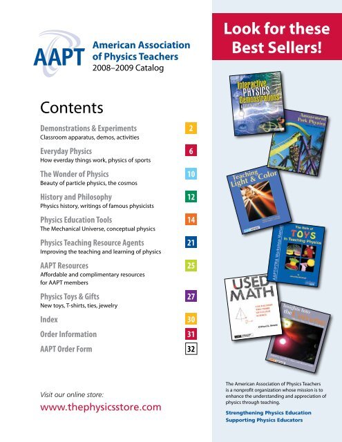 Physics Store - American Association of Physics Teachers