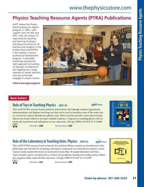 Physics Store - American Association of Physics Teachers