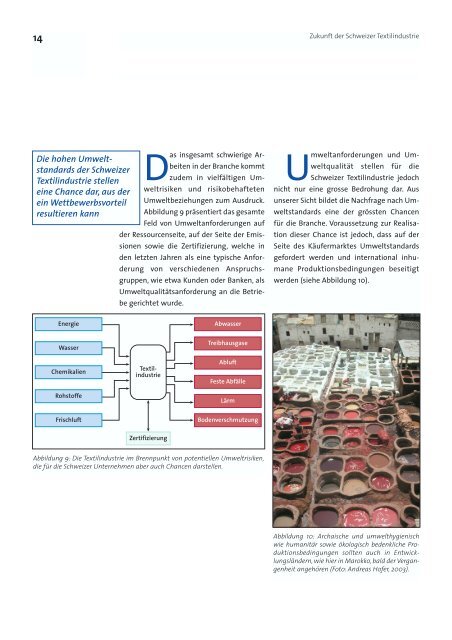 Zukunft der Schweizer Textilindustrie ? - ETH Zürich