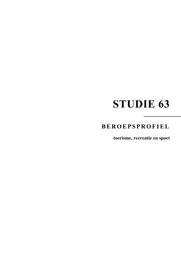 BEROEPSPROFIEL toerisme, recreatie en sport - Vlor