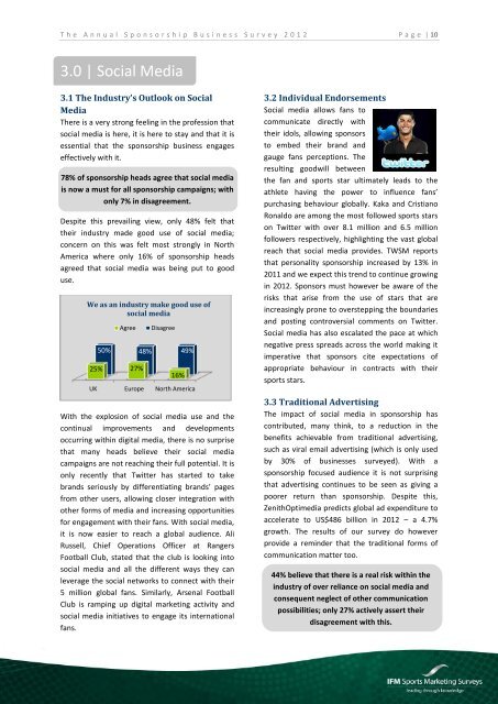 The Annual Sponsorship Business Survey 2012 - Sporsora