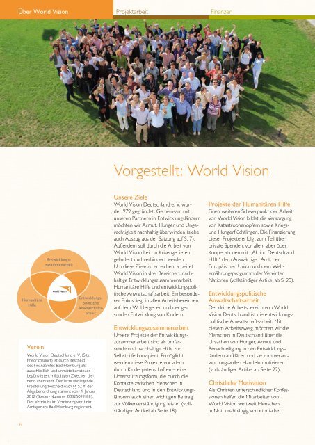 Jahresbericht 2011 - World Vision