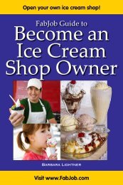 FabJob guide to Become an Ice Cream Shop Owner - Fabjob.com