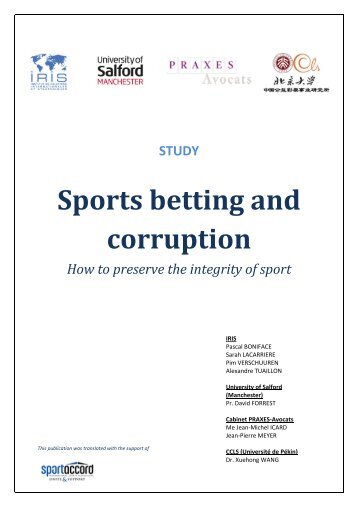 Sports betting and corruption: How to preserve the - SportAccord