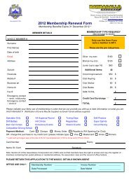 2012 Membership Renewal Form - WA Sporting Car Club