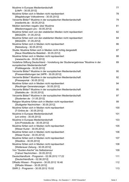 Muslime fühlen sich in Medien nicht repräsentiert - Kantar Media ...