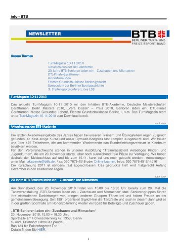 Newsletter 2010-08.pdf - Berliner Turn- und Freizeitsport-Bund