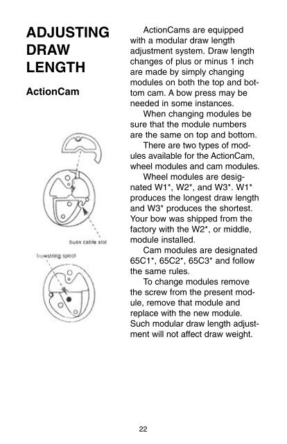 COMPOUND BOW OWNER'S MANUAL - Bear Archery