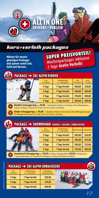 ab 2 Jahre - Skischule venet