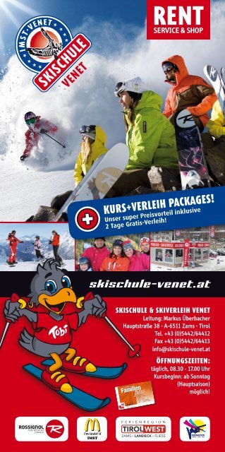 ab 2 Jahre - Skischule venet