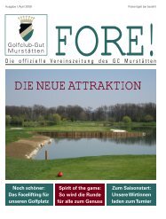 Fore Ausgabe April 2009.pdf - Golfclub Gut Murstätten