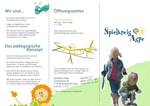 Kinderspielkreis Aspe - Samtgemeinde Fredenbeck