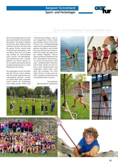 Ausgabe 05_2011 - Aargauer Turnverband