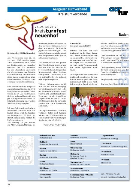 Ausgabe 05_2011 - Aargauer Turnverband