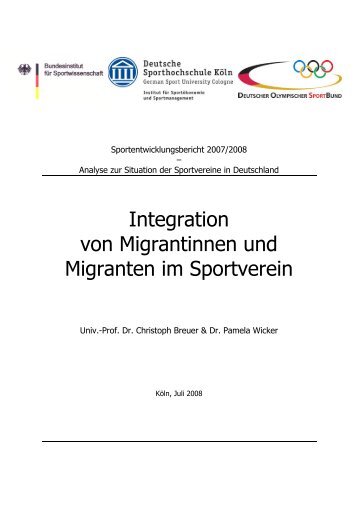 Integration von Migrantinnen und Migranten im Sportverein