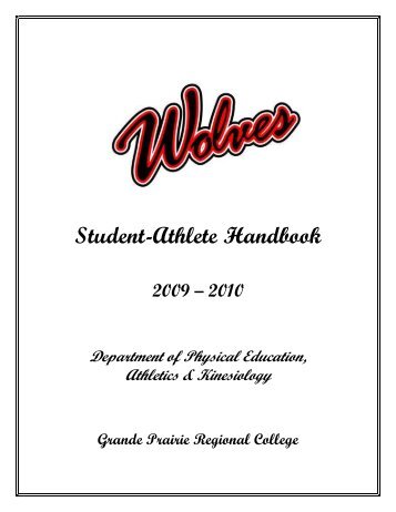 Athlete Handbook - Grande Prairie Regional College