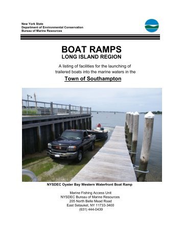 Town of Southampton Boat Ramps - New York State Department of ...