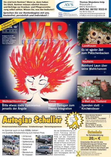 WIR 180 - Das WIR-Magazin im Gerauer Land