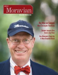 Big Man on Campus - Moravian College