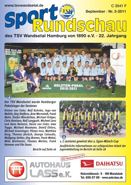 Des Tsv Wandsetal Hamburg Von 10 E V 22 Jahrgang