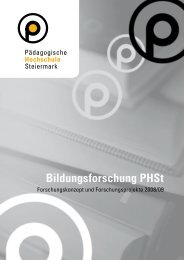 Bildungsforschung PHSt - Forschung - Pädagogische Hochschule ...