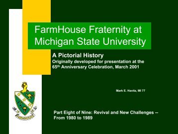 FarmHouse Fraternity at Michigan State University