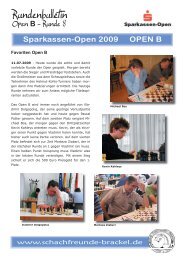 Open B - bei den Schachfreunden Dortmund-Brackel 1930 eV