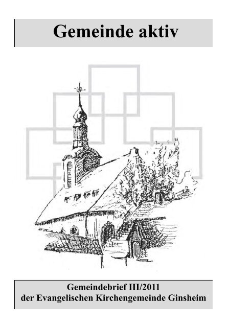 Download Gemeindebrief 3/2011 - Evangelische Kirche Ginsheim