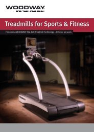 The Unique WOODWAY Slat-belt Treadmill ... - Medical Tech Oy