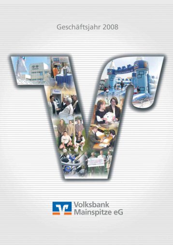 Geschäftsbericht 2008 - Volksbank Mainspitze eG